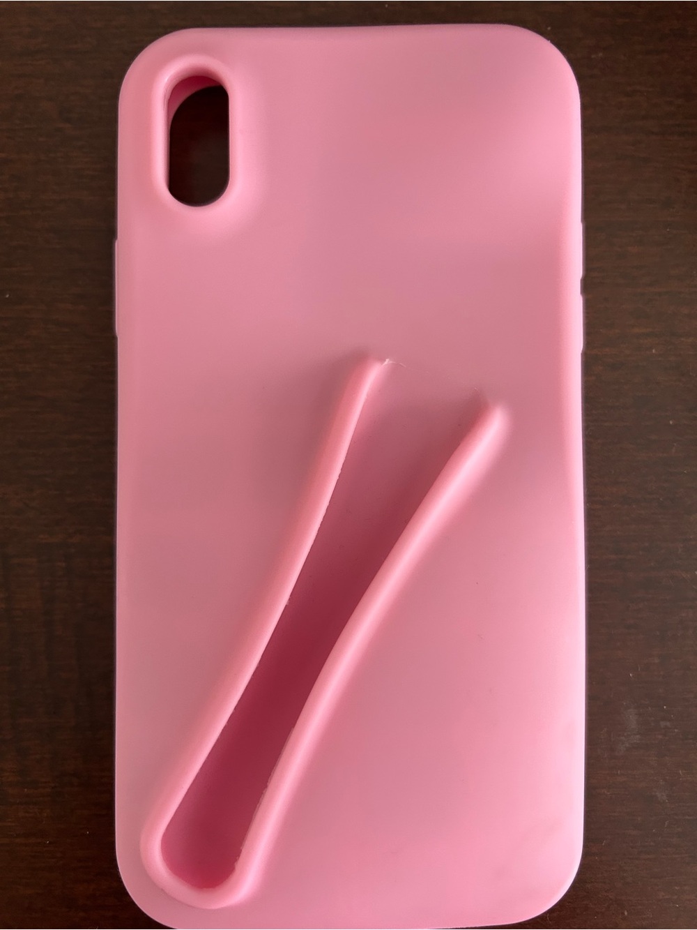 RHODE Pink Silicone Phone Case with Built-In Stand Groove